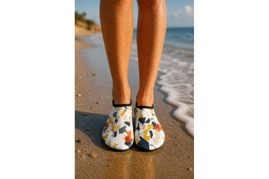 Shoecide Mermer Desen Kadın Deniz Ayakkabısı – Hafif, Kaydırmaz, Hızlı Kuruyan Aqua Shoes