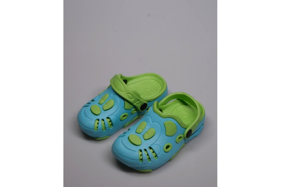 Mavi-Yeşil Çizgi Film Figürlü Işıklı Eva Rahat Çocuk Sandalet