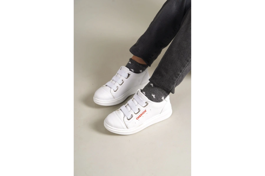 Shoecide 1007 Montana Çocuk Ayakkabı Beyaz