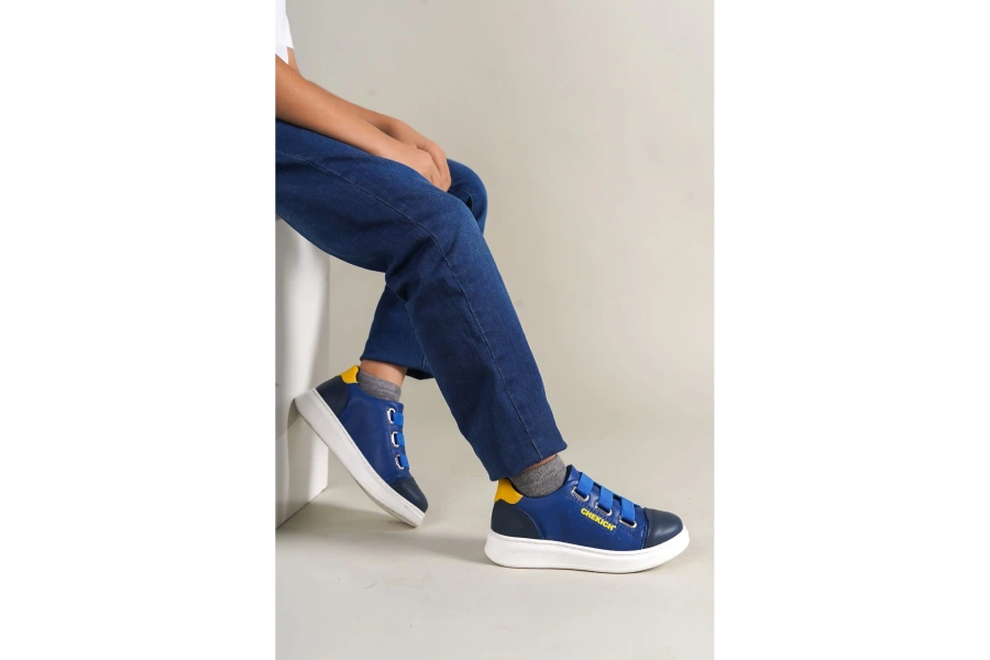 Shoecide 1007 Montana Çocuk Ayakkabı Lacivert-mavi-sarı