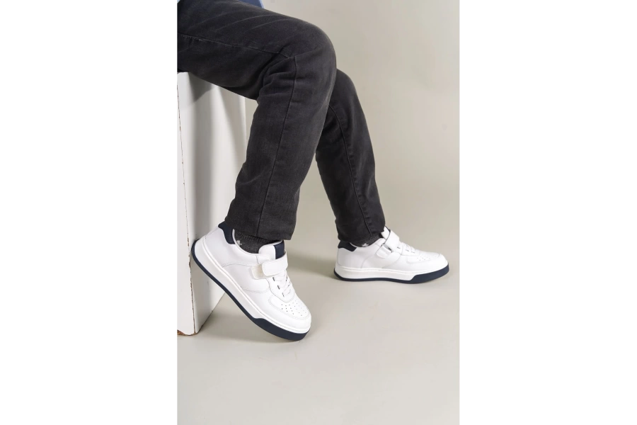 Shoecide 1009 Prime Çocuk Ayakkabı Beyaz - Siyah