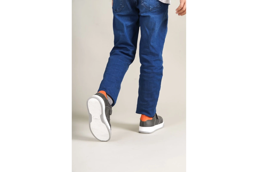 Shoecide 1009 Prime Çocuk Ayakkabı Gri Turuncu