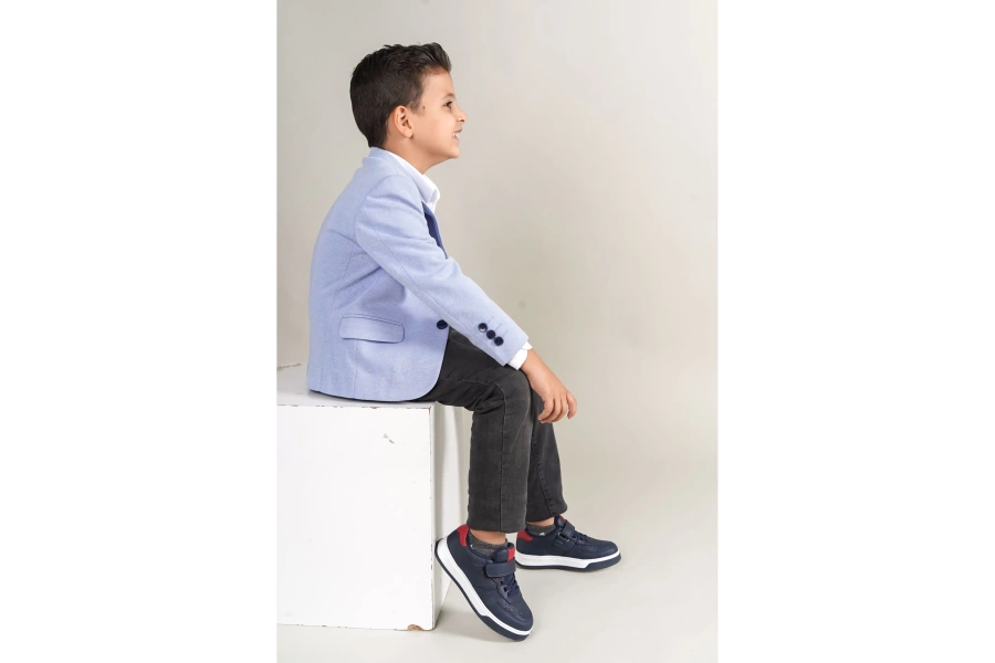 Shoecide 1009 Prime Çocuk Ayakkabı Lacivert Kırmızı