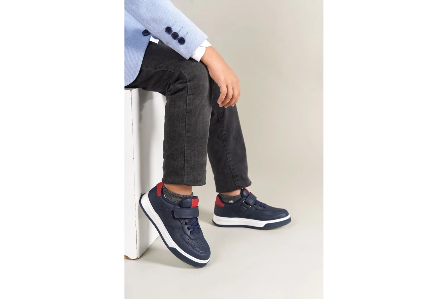 Shoecide 1009 Prime Çocuk Ayakkabı Lacivert Kırmızı