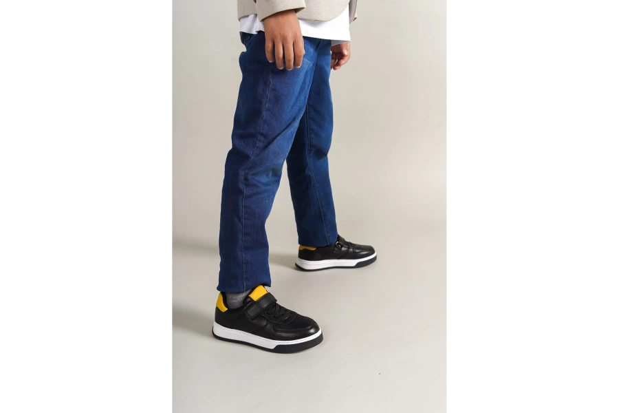 Shoecide 1009 Prime Çocuk Ayakkabı Sıyah/sarı