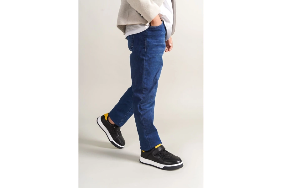Shoecide 1009 Prime Çocuk Ayakkabı Sıyah/sarı