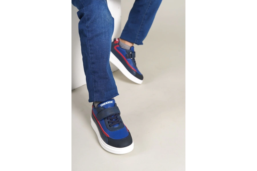 Shoecide 1015 Star-x Çocuk Ayakkabı Lacivert Mavi Kırmızı