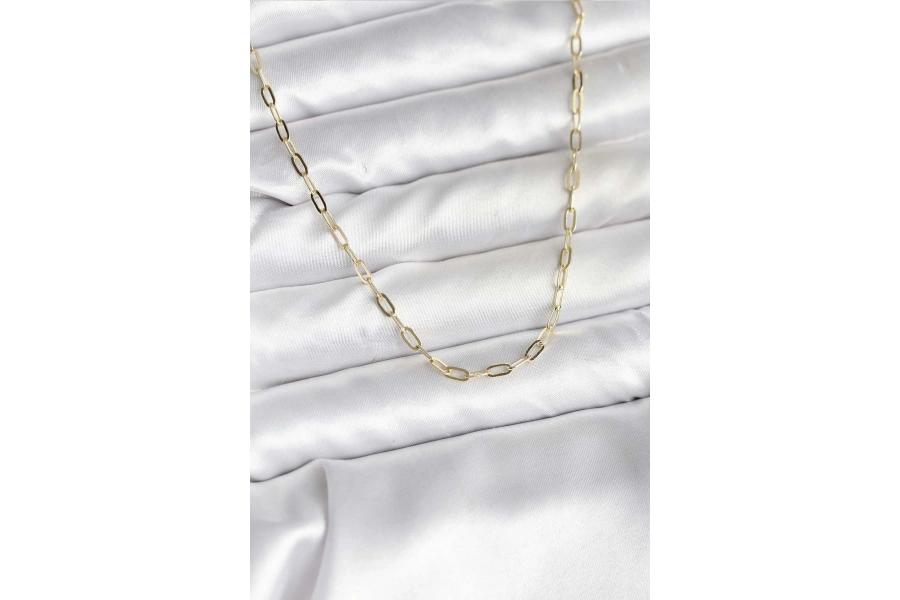 Shoecide 14k Gold Renk Kaplama Ataç Zincir Model Cm Kadın Kolye