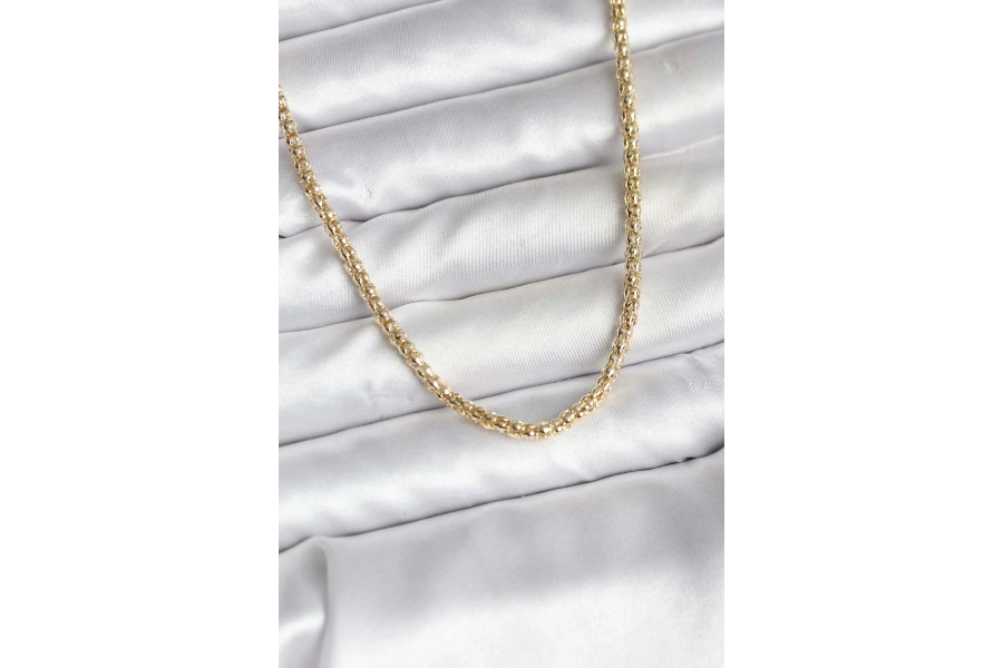 Shoecide 14k Gold Renk Kaplama Boru Zincir Model Cm Kadın Kolye