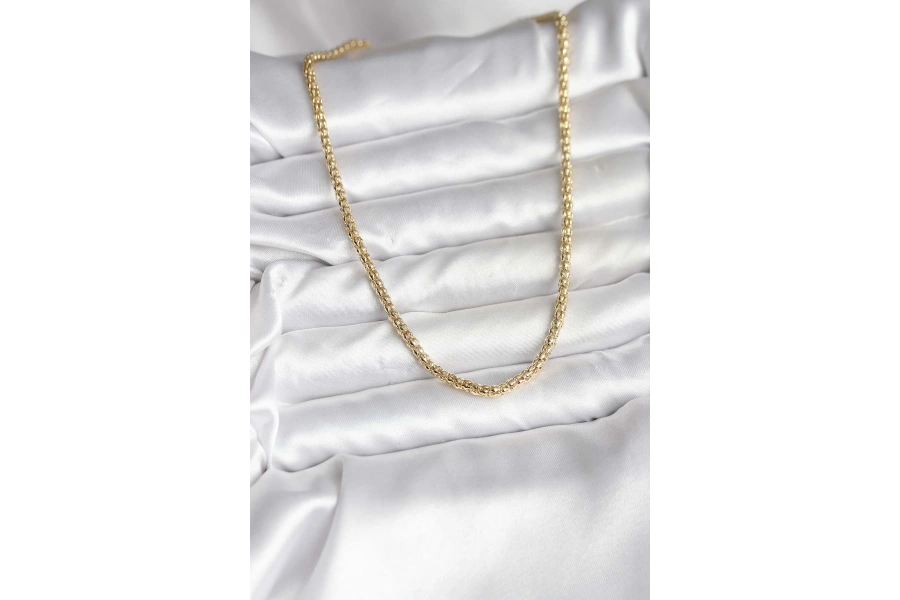 Shoecide 14k Gold Renk Kaplama Boru Zincir Model Cm Kadın Kolye