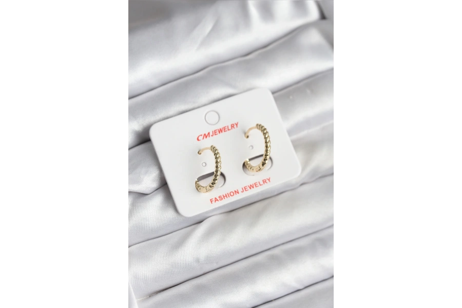 Shoecide 14k Gold Renk Kaplama Burgu Halka Cm Kadın Küpe