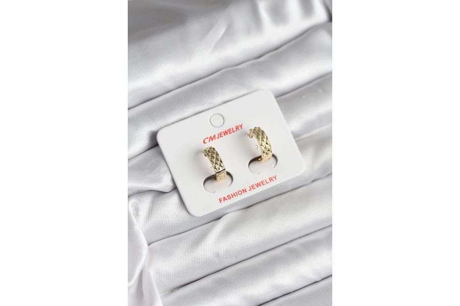 Shoecide 14k Gold Renk Kaplama Cm Kadın Küpe