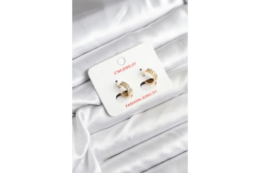 Shoecide 14k Gold Renk Kaplama Cm Kadın Küpe