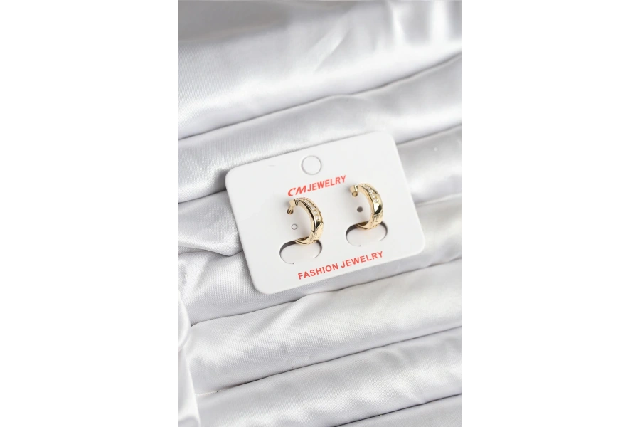 Shoecide 14k Gold Renk Kaplama Cm Kadın Küpe