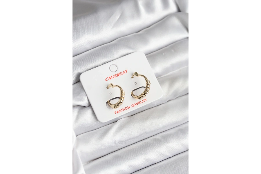 Shoecide 14k Gold Renk Kaplama Cm Kadın Küpe