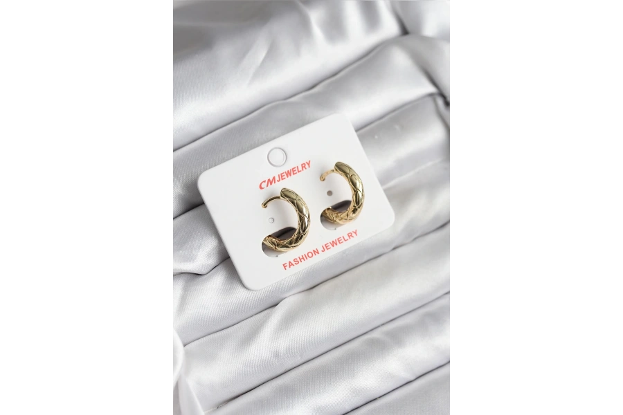 Shoecide 14k Gold Renk Kaplama Cm Kadın Küpe