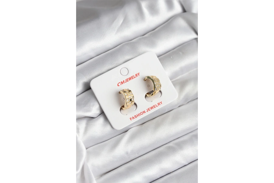 Shoecide 14k Gold Renk Kaplama Cm Kadın Küpe