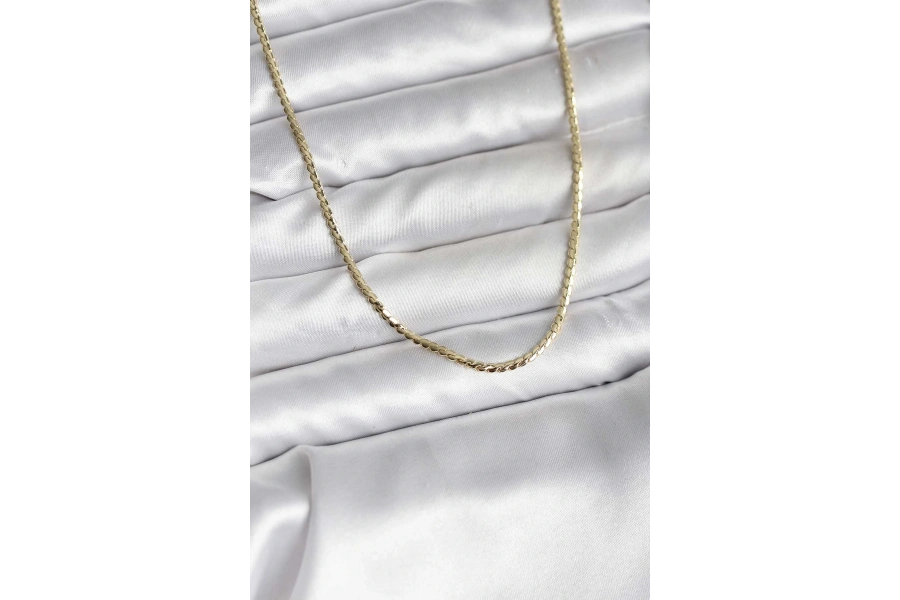 Shoecide 14k Gold Renk Kaplama Ezme Zincir Model Cm Kadın Kolye