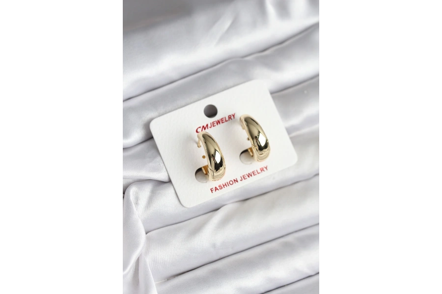 Shoecide 14k Gold Renk Kaplama Halka Cm Kadın Küpe