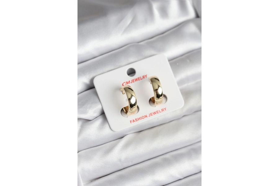 Shoecide 14k Gold Renk Kaplama Halka Cm Kadın Küpe