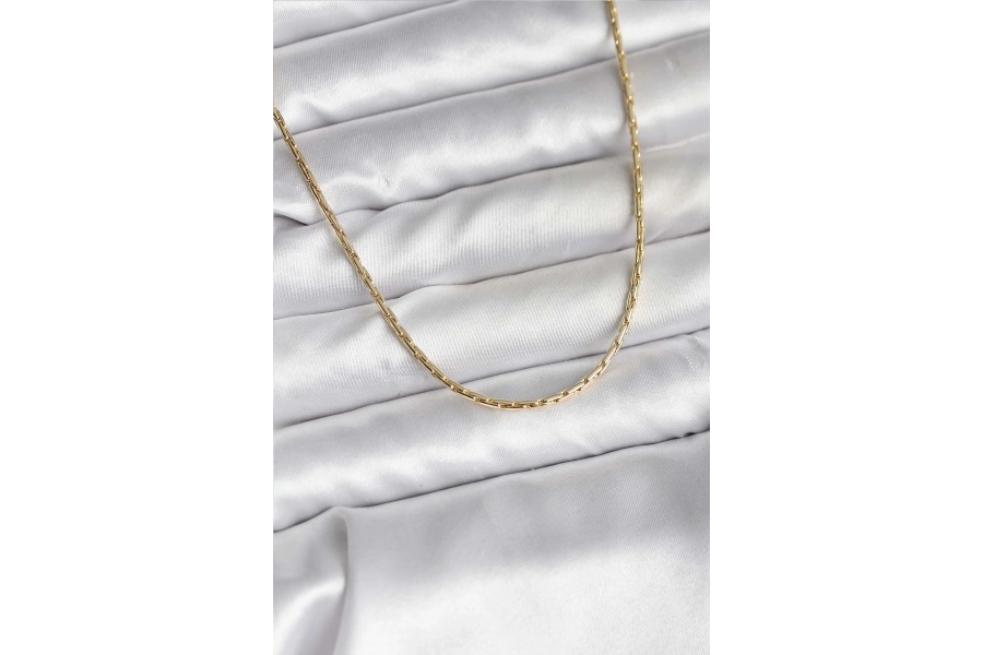 Shoecide 14k Gold Renk Kaplama İnce Zincir Model Cm Kadın Kolye