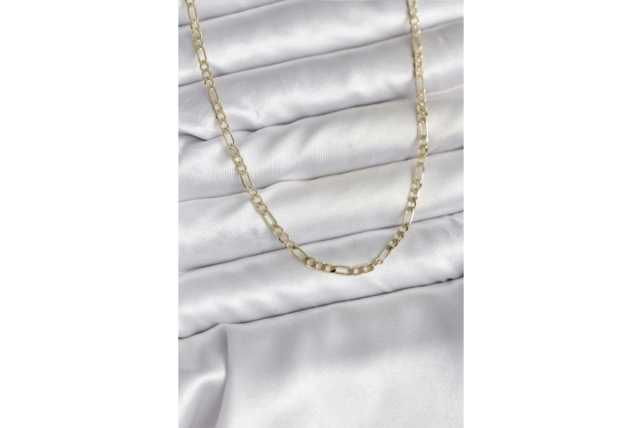 Shoecide 14k Gold Renk Kaplama Kuşgözü Zincir Model Pirinç Cm Kadın Kolye