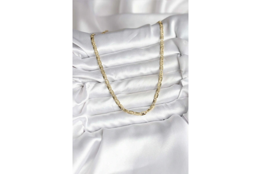 Shoecide 14k Gold Renk Kaplama Plaka Ezme Model Zincirli Cm Kadın Kolye