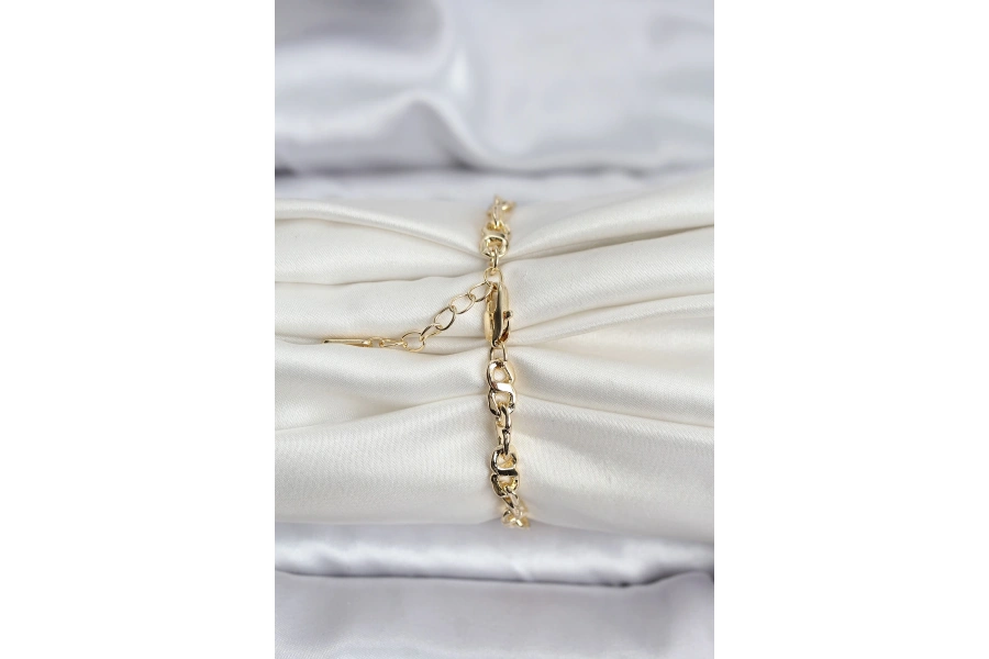 Shoecide 14k Gold Renk Kaplama Zincir Model Cm Kadın Bileklik