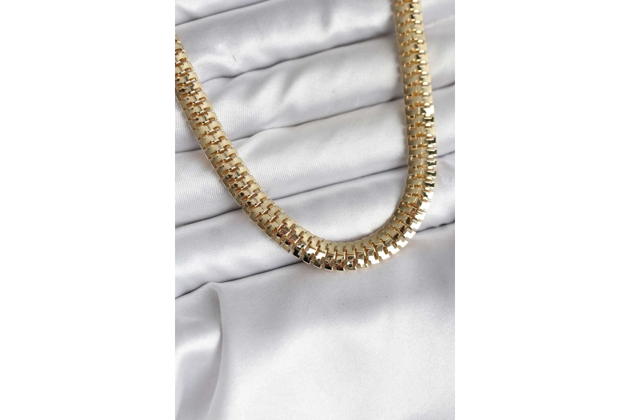 Shoecide 14k Gold Renk Kaplama Zincir Modelli Cm Kadın Kolye