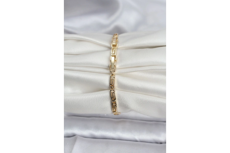 Shoecide 14k Gold Renk Kaplama Zirkon Taşlı Baget Model Cm Kadın Bileklik