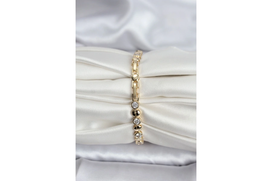 Shoecide 14k Gold Renk Kaplama Zirkon Taşlı Cm Kadın Bileklik