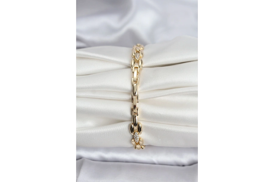 Shoecide 14k Gold Renk Kaplama Zirkon Taşlı Model Cm Kadın Bileklik