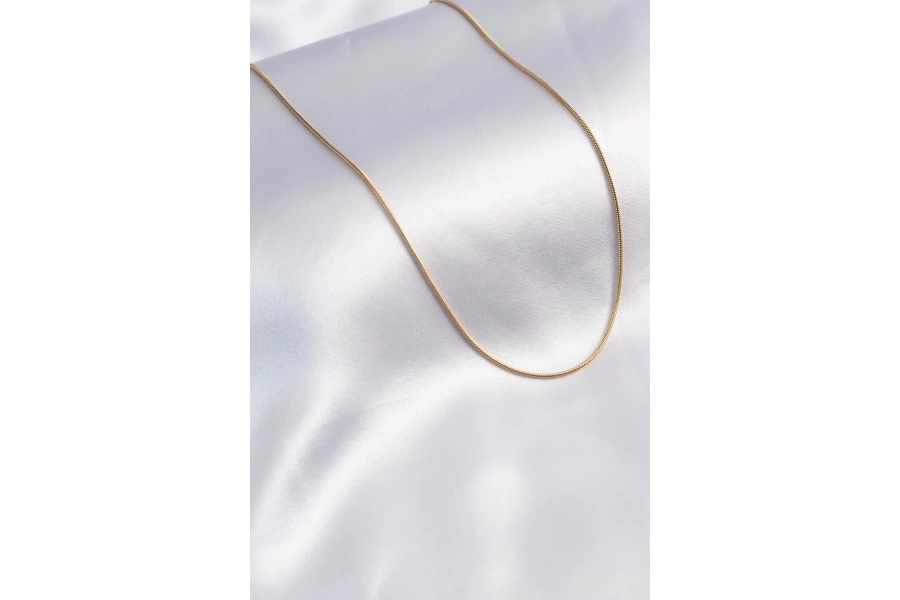 Shoecide 316l Çelik Gold Renk 60 Cm Yılan Model Kadın Kolye