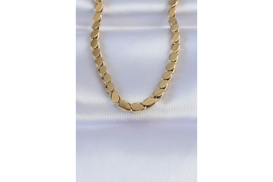 Shoecide 316l Çelik Gold Renk Arpa Model Kolye