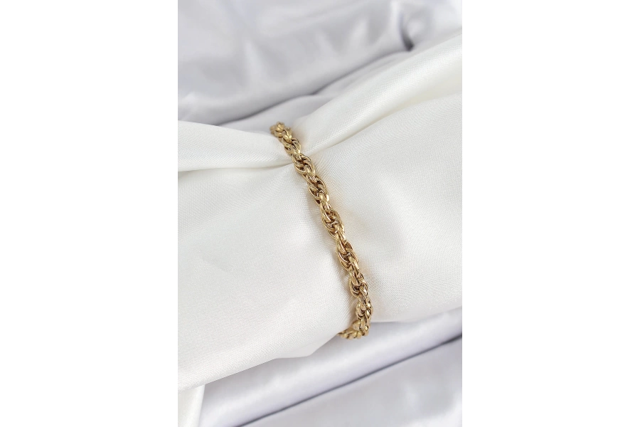 Shoecide 316l Çelik Gold Renk Burgu Model Kadın Bileklik