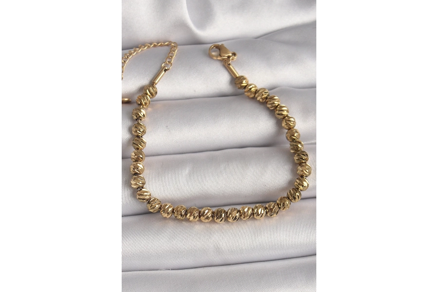 Shoecide 316l Çelik Gold Renk Dorika Model Kadın Bileklik