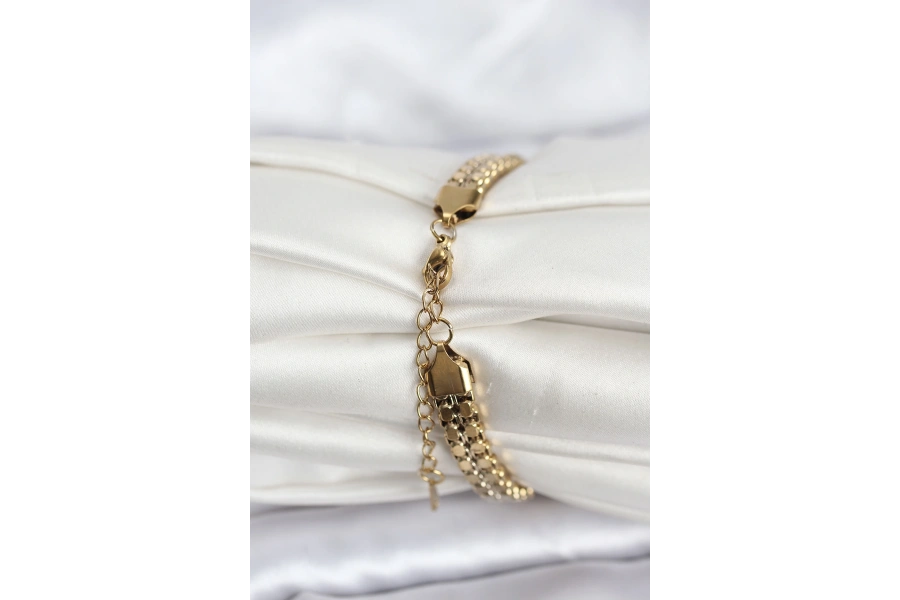 Shoecide 316l Çelik Gold Renk Kadın Bileklik