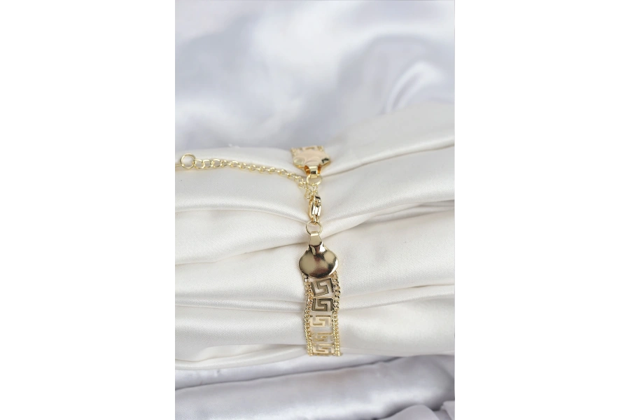 Shoecide 316l Çelik Gold Renk Labirent Model Kadın Bileklik