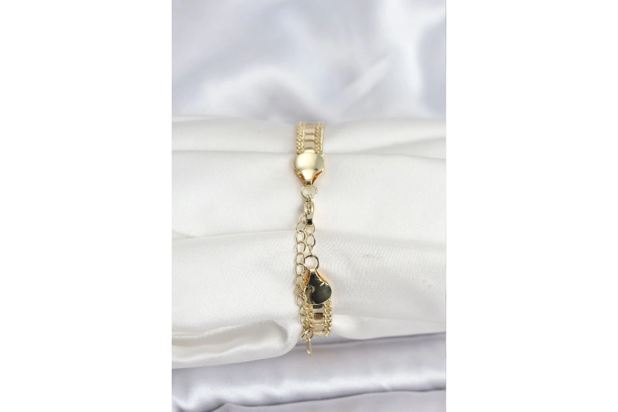 Shoecide 316l Çelik Gold Renk Pullu Zincir Model Kadın Bileklik