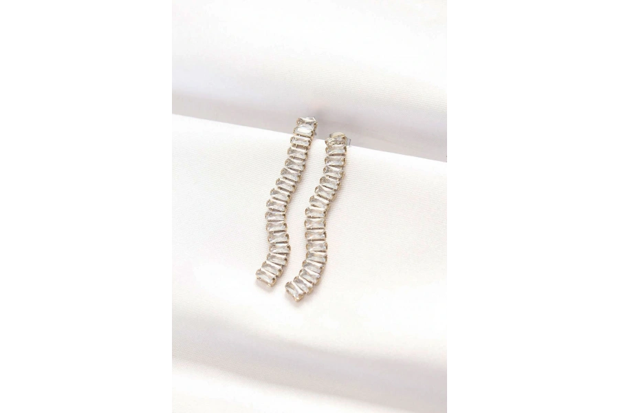 Shoecide 316l Çelik Gold Renk Su Yolu Küpe