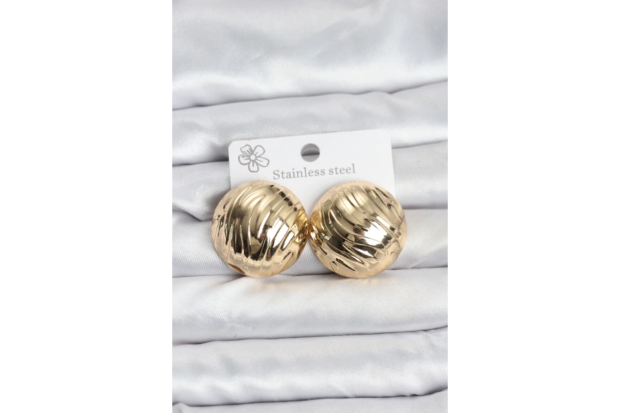 Shoecide 316l Çelik Gold Renk Vintage Kadın Küpe