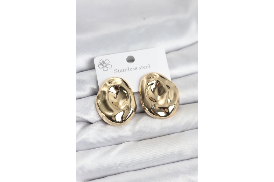 Shoecide 316l Çelik Gold Renk Vintage Model Kadın Küpe