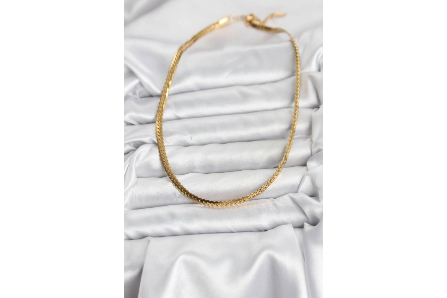 Shoecide 316l Çelik Gold Renk Zincir Kadın Kolye