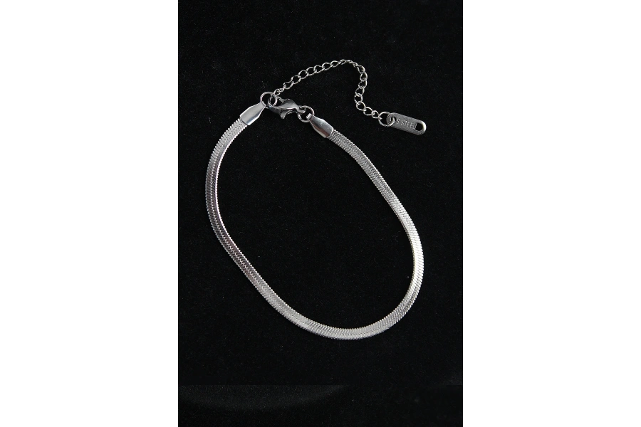 Shoecide 316l Çelik İtalyan Model Gümüş Renk Erkek Bileklik