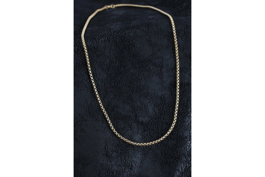 Shoecide 316l Çelik Örme Zincir Model Gold Renk Erkek Kolye