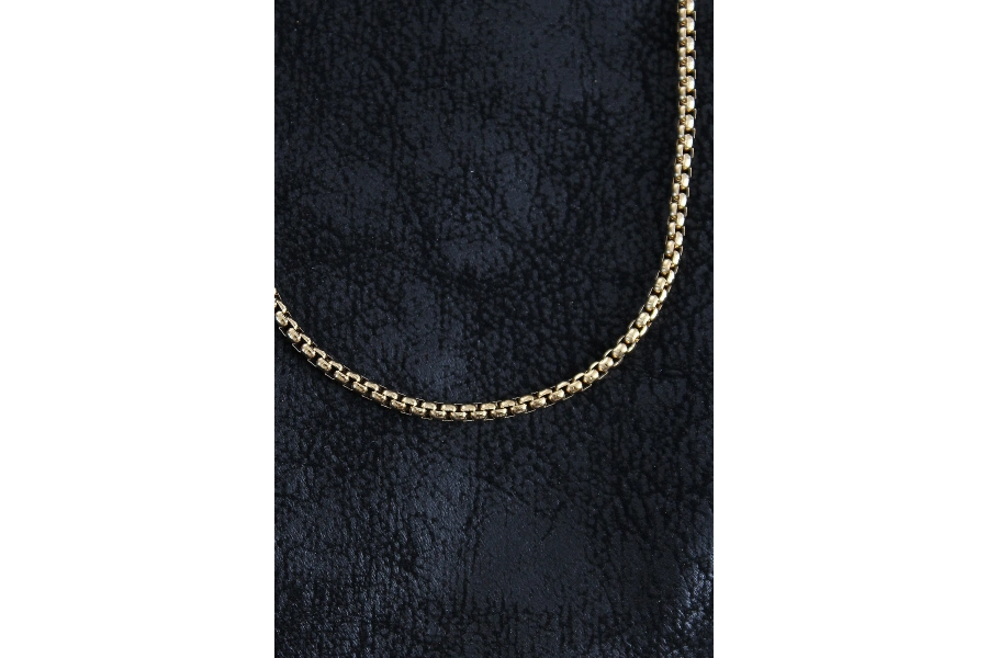 Shoecide 316l Çelik Örme Zincir Model Gold Renk Erkek Kolye