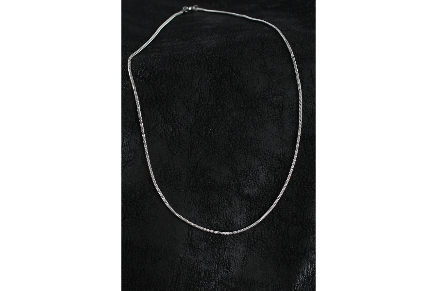 Shoecide 316l Çelik Örme Zincir Model Gümüş Renk Erkek Kolye