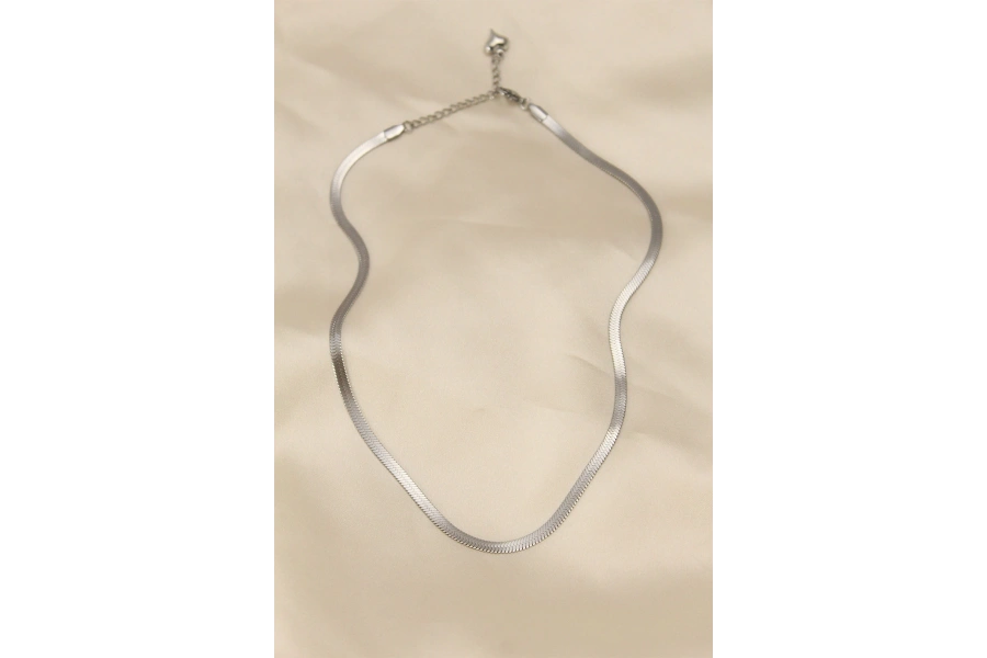Shoecide 316l Çelik Silver Renk 45 Cm İtalyan Zincir Model Kadın Kolye