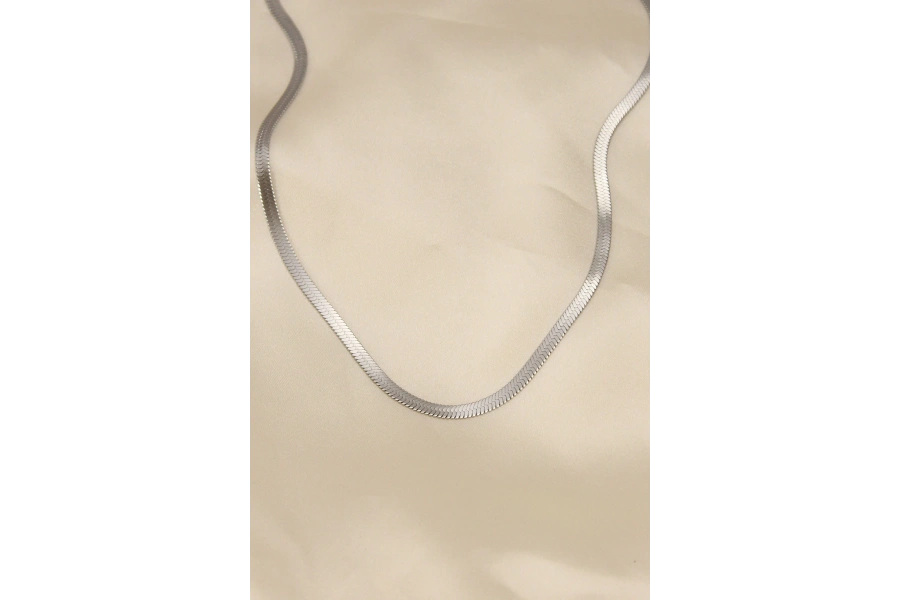 Shoecide 316l Çelik Silver Renk 45 Cm İtalyan Zincir Model Kadın Kolye