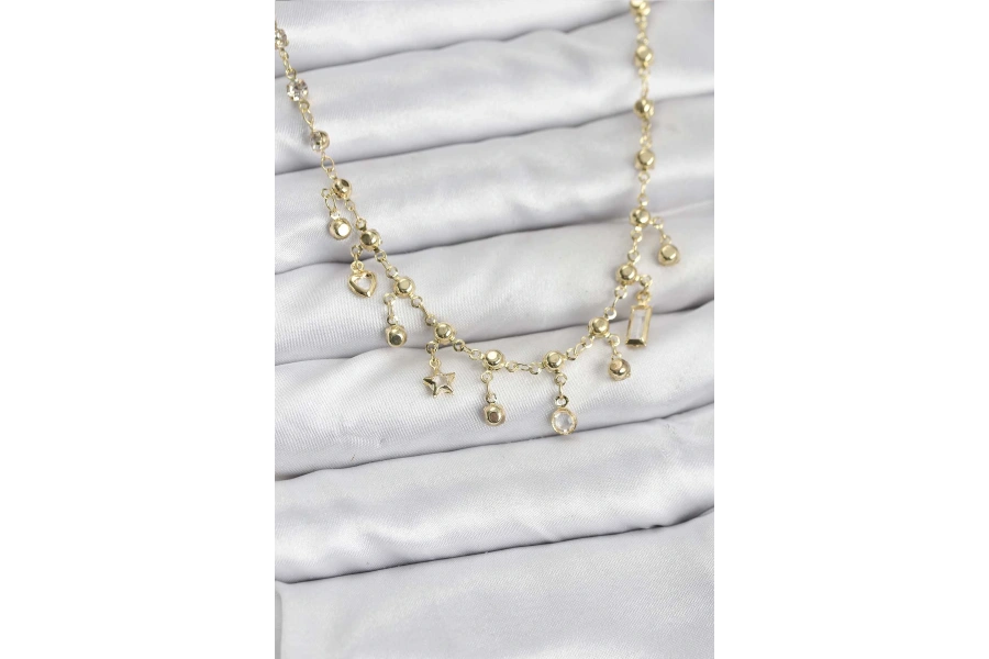 Shoecide 316l Çelik Zincir Gold Renk Kolye